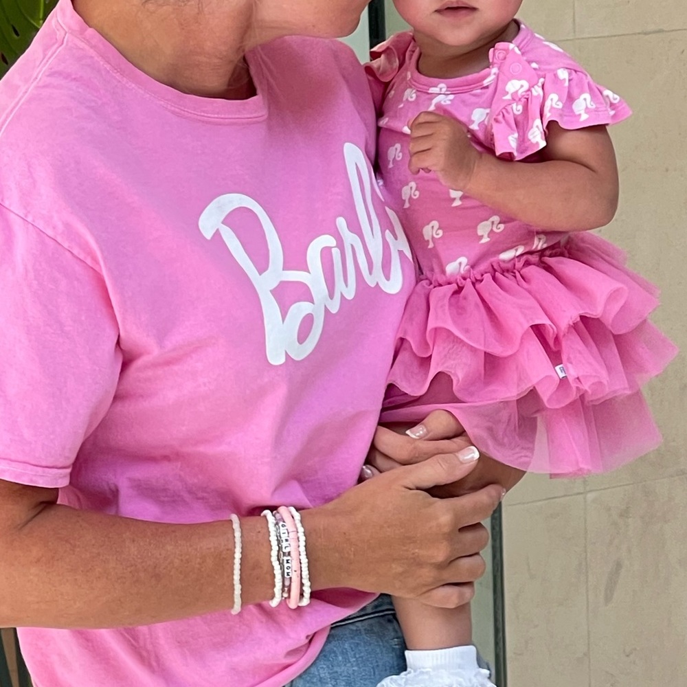 PoshPeanut Barbie Tulle bodysuit 12/18 months